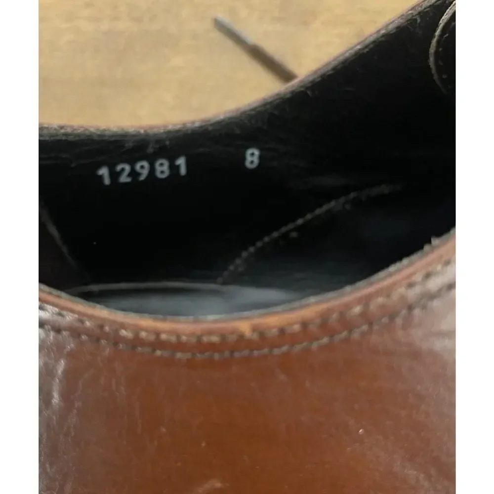 To Boot New York Adam Derrick Brown Leather Cap Toe Oxford Dress Shoes 8